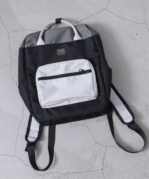 DOUBLE NAME（ダブルネーム）の「配色スクエアリュック（バックパック/リュック・レディース・ブラック/グリーン・FREE）」の11枚目の写真