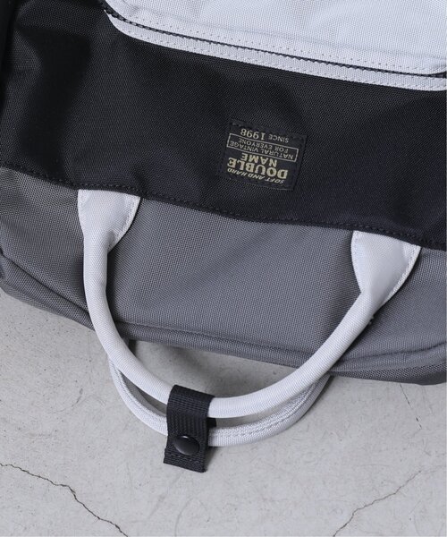 DOUBLE NAME（ダブルネーム）の「配色スクエアリュック（バックパック/リュック・レディース・ブラック/グリーン・FREE）」の14枚目の写真