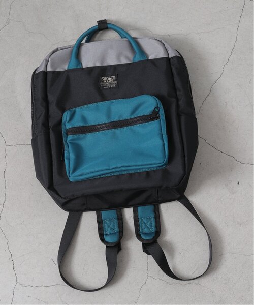 DOUBLE NAME（ダブルネーム）の「配色スクエアリュック（バックパック/リュック・レディース・ブラック/グリーン・FREE）」の16枚目の写真