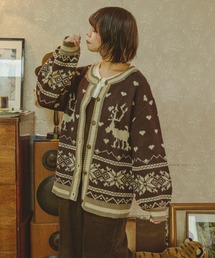 kutir | 【クティールとレトロ】ハートノルディックカーディガン(カーディガン/ボレロ)