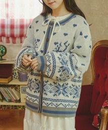 kutir | 【クティールとレトロ】ハートノルディックカーディガン(カーディガン/ボレロ)