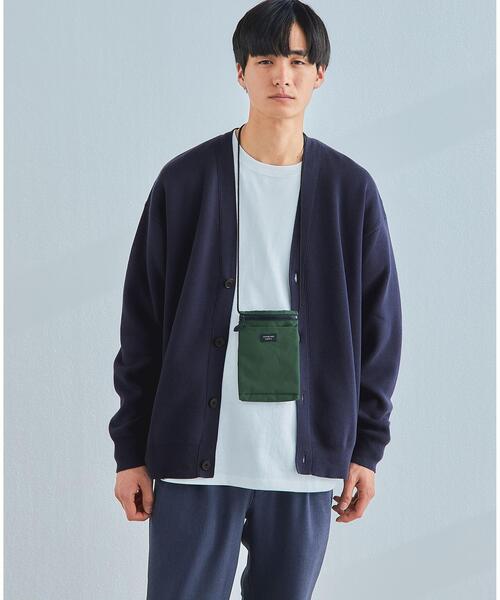 green label relaxing（グリーンレーベルリラクシング）の「クリアコットン スウェットライク Vネック カーディガン -ウォッシャブル-（カーディガン/ボレロ・メンズ・ライラック/ライム/ネイビー/ロイヤルブルー・L/M/XL/S）」の2枚目の写真