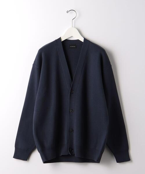 green label relaxing（グリーンレーベルリラクシング）の「クリアコットン スウェットライク Vネック カーディガン -ウォッシャブル-（カーディガン/ボレロ・メンズ・ライラック/ライム/ネイビー/ロイヤルブルー・L/M/XL/S）」の13枚目の写真