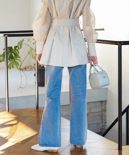 archives（アルシーヴ）の「ダメージデニム（デニムパンツ・レディース・ブルー/ブラック・MEDIUM/SMALL）」の5枚目の写真