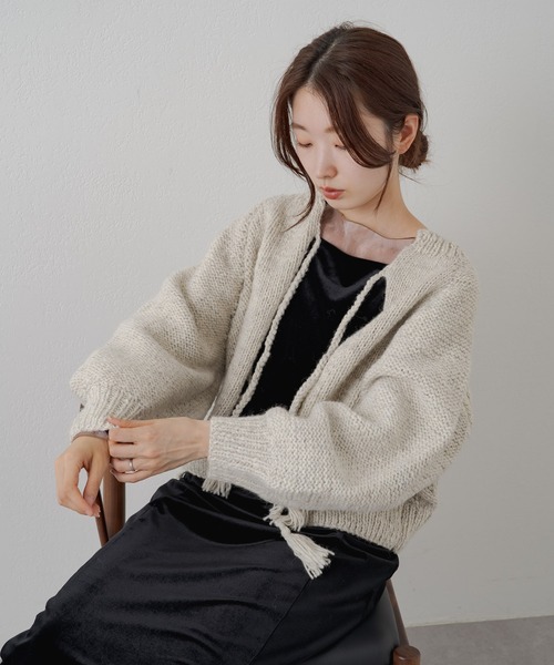 Kastane(カスタネ)の「ドーリーニット(ニット/セーター・レディース・ブラウン/ブルー/アイボリー/イエロー・FREE)」の21枚目の写真