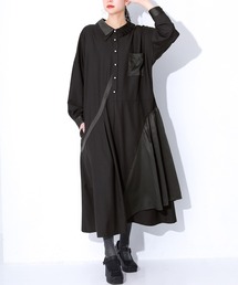 kOhAKU（コハク）の「『アシメデザイン異素材ワンピース』（ドレス）」