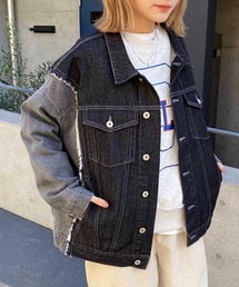 NANEA | デニム切替えワイドGジャン(デニムジャケット)