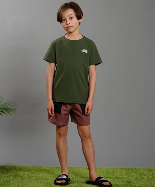 THE NORTH FACE（ザノースフェイス）の「THE NORTH FACE/ザ・ノース・フェイス キッズ UVケア ラッシュガード NTJ12342（ラッシュガード・キッズ・ネイビー/カーキ/アーミー/オフホワイト・100cm/110cm/120cm/130cm/140cm/150cm）」の7枚目の写真