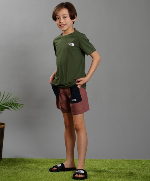 THE NORTH FACE（ザノースフェイス）の「THE NORTH FACE/ザ・ノース・フェイス キッズ UVケア ラッシュガード NTJ12342（ラッシュガード・キッズ・ネイビー/カーキ/アーミー/オフホワイト・100cm/110cm/120cm/130cm/140cm/150cm）」の8枚目の写真