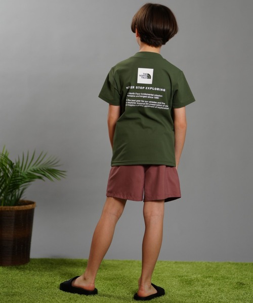 THE NORTH FACE（ザノースフェイス）の「THE NORTH FACE/ザ・ノース・フェイス キッズ UVケア ラッシュガード NTJ12342（ラッシュガード・キッズ・ネイビー/カーキ/アーミー/オフホワイト・100cm/110cm/120cm/130cm/140cm/150cm）」の9枚目の写真