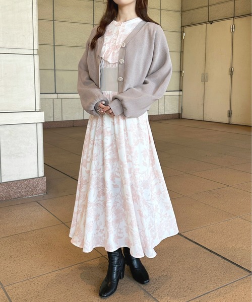 にゃ様 フェザーキラキラボタンカーディガン【ZOZOTOWN限定アイテム