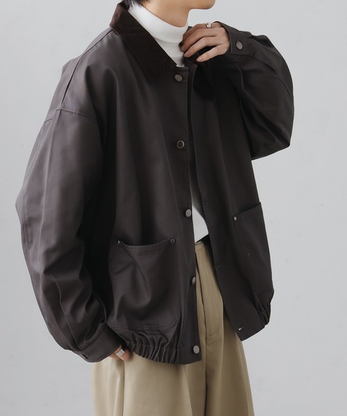 epnok（エプノック）の「2WAYスタンドカラーカバーオール（ブルゾン