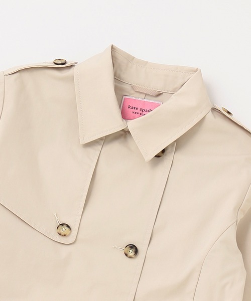 kate spade new york kids（ケイトスペードニューヨーク）の「ガールズ トレンチコート（トレンチコート・キッズ・ベージュ・160cm/140cm/150cm）」の7枚目の写真