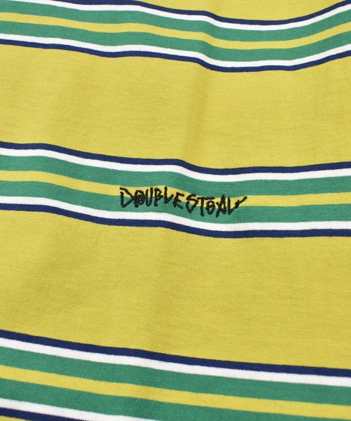 DOUBLE STEAL(ダブルスティール)の「DSボーダー Tシャツ(Tシャツ/カットソー・メンズ・オレンジ/ホワイト/ブラック/ネイビー・MEDIUM/LARGE/X-LARGE)」の8枚目の写真