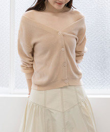 バックノットデザインカーデ