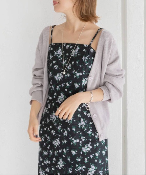 RANDA（ランダ）の「バックノットデザインカーデ（カーディガン/ボレロ・レディース・ホワイト/ベージュ/グレー・FREE）」の6枚目の写真