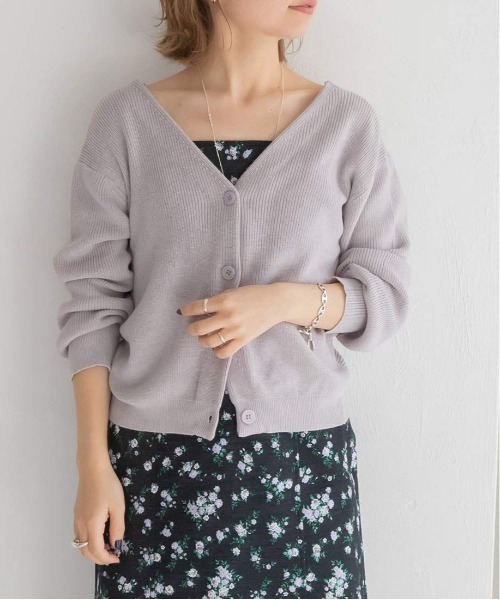 RANDA（ランダ）の「バックノットデザインカーデ（カーディガン/ボレロ・レディース・ホワイト/ベージュ/グレー・FREE）」の14枚目の写真