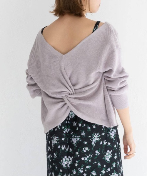 RANDA（ランダ）の「バックノットデザインカーデ（カーディガン/ボレロ・レディース・ホワイト/ベージュ/グレー・FREE）」の10枚目の写真