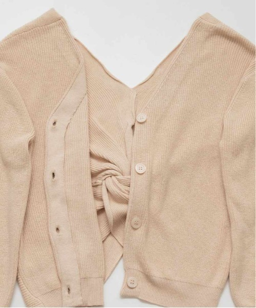 RANDA（ランダ）の「バックノットデザインカーデ（カーディガン/ボレロ・レディース・ホワイト/ベージュ/グレー・FREE）」の11枚目の写真