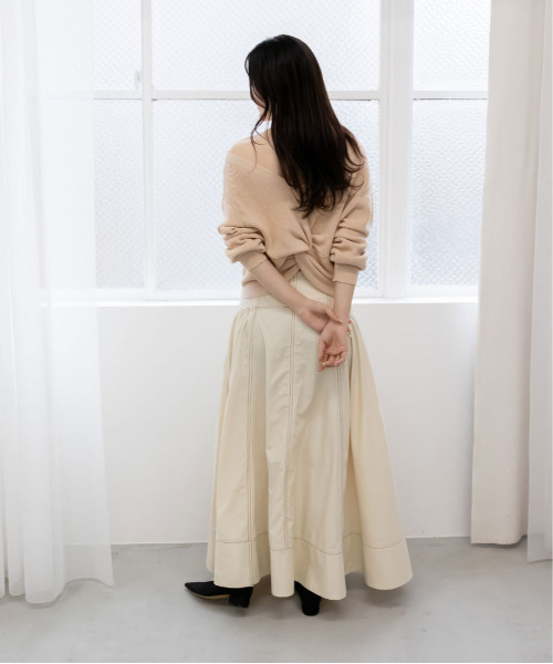 RANDA（ランダ）の「バックノットデザインカーデ（カーディガン/ボレロ・レディース・ホワイト/ベージュ/グレー・FREE）」の8枚目の写真