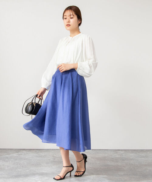 NOLLEY’S(ノーリーズ)の「シャーリングブラウス(シャツ/ブラウス・レディース・ホワイト/ブラック系その他3/ホワイト系その他5/ブラック系その他4/サーモンピンク/ホワイト系その他4・38)」の9枚目の写真