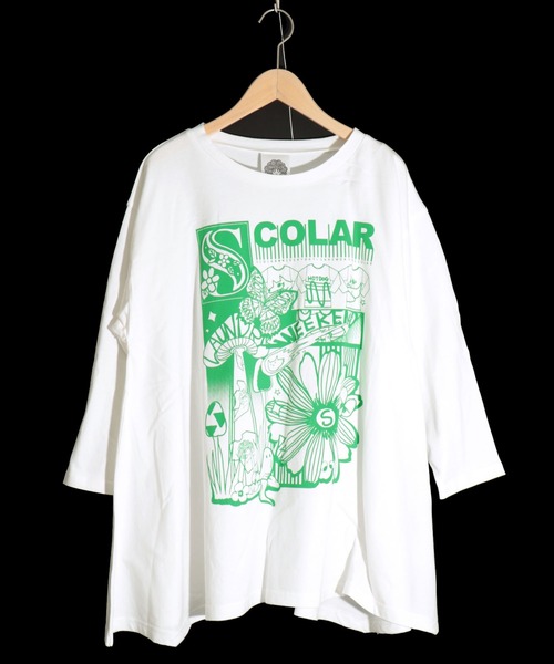 ScoLar（スカラー）の「131657：ニットメッシュ編みベスト×スカラーランドリー柄Tシャツセットアップ（その他トップス・レディース・ブラック/ピンク/グリーン・M）」の20枚目の写真