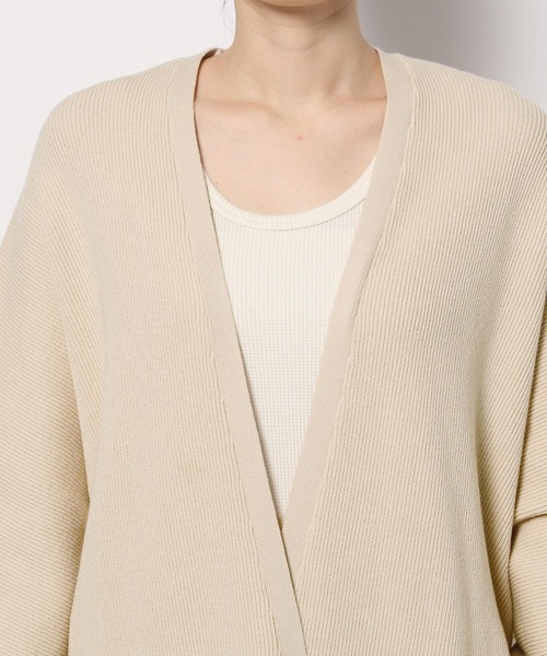 studio CLIP（スタディオクリップ）の「12ゲージコクーンニットアウター（カーディガン/ボレロ・レディース・アイボリー/ネイビー・FREE）」の11枚目の写真