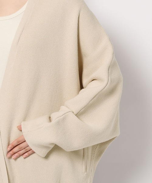 studio CLIP（スタディオクリップ）の「12ゲージコクーンニットアウター（カーディガン/ボレロ・レディース・アイボリー/ネイビー・FREE）」の14枚目の写真