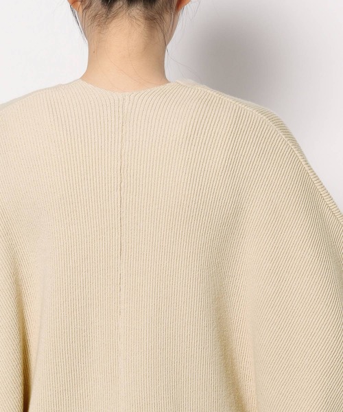 studio CLIP（スタディオクリップ）の「12ゲージコクーンニットアウター（カーディガン/ボレロ・レディース・アイボリー/ネイビー・FREE）」の16枚目の写真