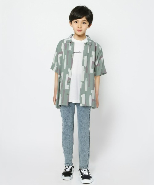 MPS(エムピーエス)の「【MPS】接触冷感柄シャツレイヤード(シャツ/ブラウス・キッズ・ブラック/カーキブラウン・105/150/130/120/140/160)」の16枚目の写真