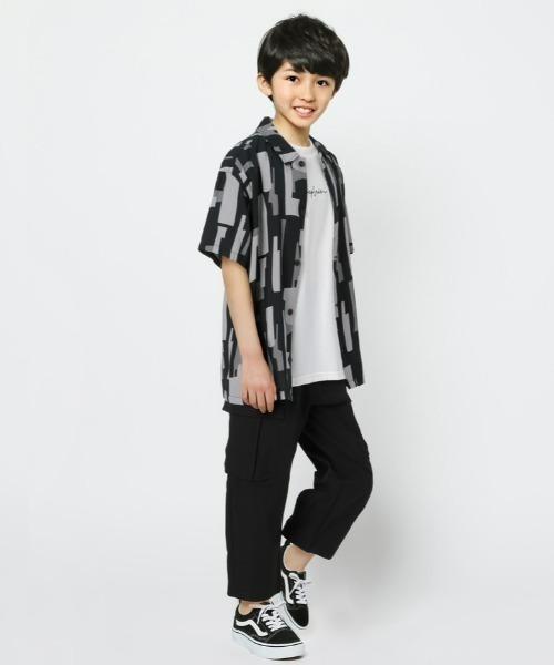 MPS(エムピーエス)の「【MPS】接触冷感柄シャツレイヤード(シャツ/ブラウス・キッズ・ブラック/カーキブラウン・105/150/130/120/140/160)」の14枚目の写真