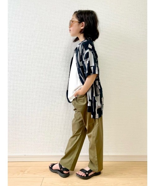 MPS(エムピーエス)の「【MPS】接触冷感柄シャツレイヤード(シャツ/ブラウス・キッズ・ブラック/カーキブラウン・105/150/130/120/140/160)」の19枚目の写真