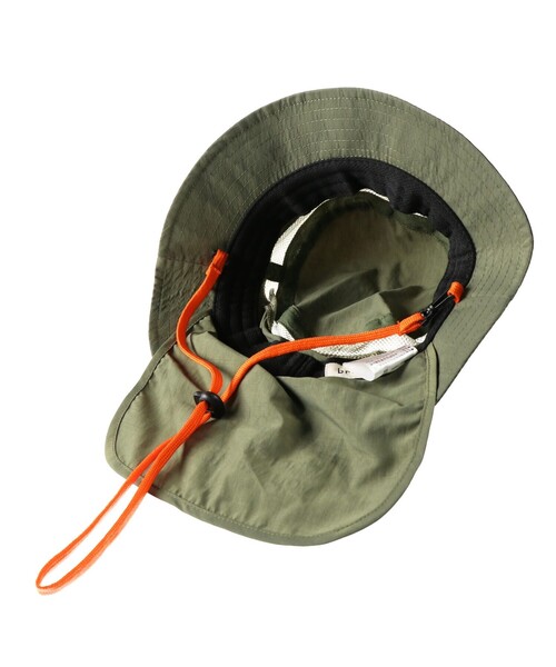 BRANSHES（ブランシェス）の「日よけ付きアウトドアハット（ハット・キッズ・カーキオリーブ/ベージュ/ピンク・54cm/50cm/52cm/56cm）」の13枚目の写真