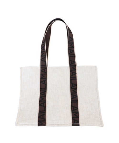 AMAIL(アマイル)の「AM logo box bag(トートバッグ・レディース・ホワイト/ベージュ・FREE)」の8枚目の写真