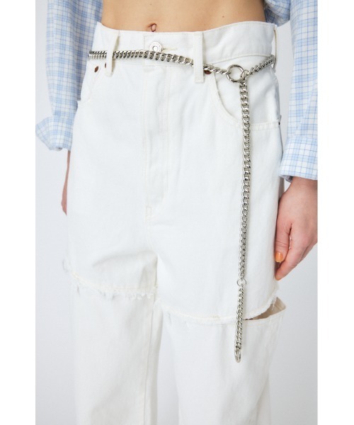 MOUSSY(マウジー)の「CHAIN ストラップ(ウォレットチェーン・レディース・シルバー・FREE)」の2枚目の写真