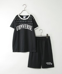 CONVERSE（コンバース）の「【吸水速乾／2点セット】CONVERSE コンバース パールプリントセットアップ（130~160cm）（セットアップ・キッズ）」