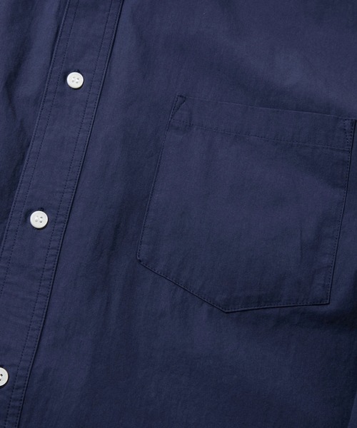 AOZORA（アオゾラ）の「AOZORA/アオゾラ　ダンプ釦スリットRGシャツ（シャツ/ブラウス・メンズ・イエロー/ネイビー/ホワイト・LARGE/MEDIUM）」の6枚目の写真