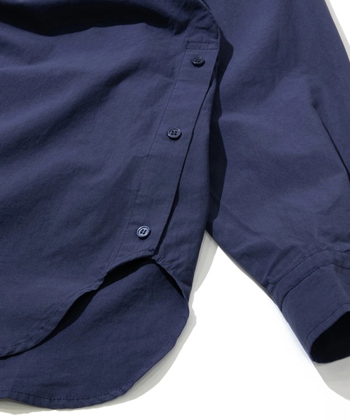 AOZORA（アオゾラ）の「AOZORA/アオゾラ　ダンプ釦スリットRGシャツ（シャツ/ブラウス・メンズ・イエロー/ネイビー/ホワイト・LARGE/MEDIUM）」の8枚目の写真