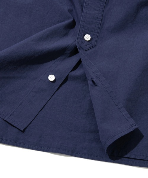 AOZORA（アオゾラ）の「AOZORA/アオゾラ　ダンプ釦スリットRGシャツ（シャツ/ブラウス・メンズ・イエロー/ネイビー/ホワイト・LARGE/MEDIUM）」の10枚目の写真