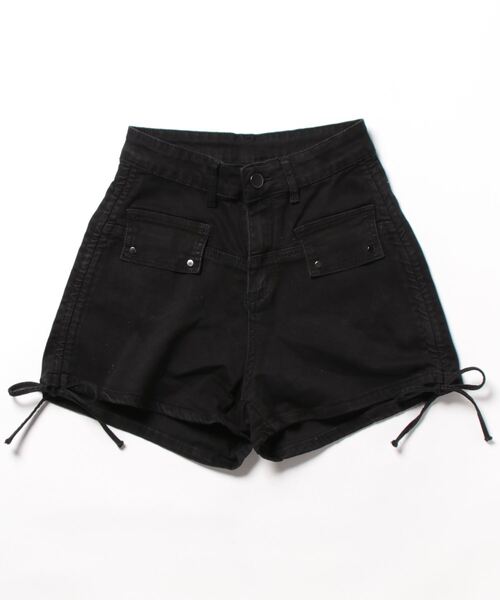 SPIGA（スピーガ）の「ｻｲﾄﾞｼｬｰﾘﾝｸﾞﾃﾞﾆﾑｼｮｰﾄﾊﾟﾝﾂ（デニムパンツ・レディース・ブルー/ブラック・SMALL/MEDIUM）」の15枚目の写真