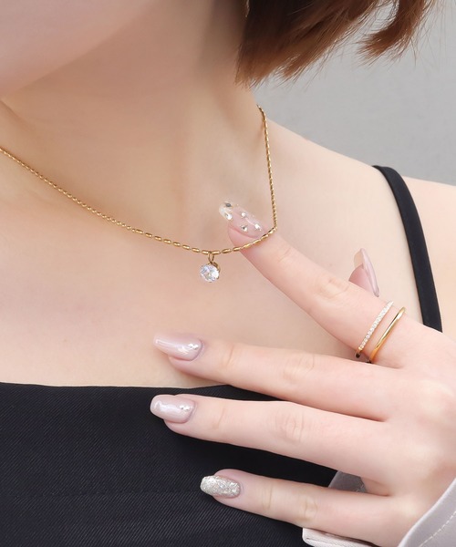 blackdia ocean(ブラックダイヤオーシャン)の「blackdia ocean ダブルラインストーンリング(リング・レディース・ゴールド/ピンクゴールド/シルバー・9号/11号/13号/16号)」の20枚目の写真