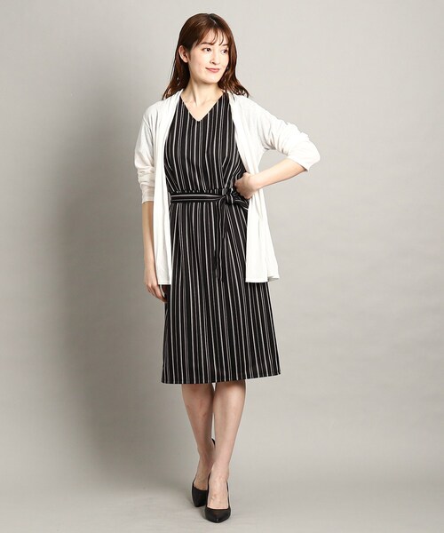 クード シャンス（COUP DE CHANCE）/【ラクに着られる日本製洗える】ランダム調ストライプ柄ワンピース COUP DE CHANCE（クードシャンス）の「◇【ラクに着られる/日本製