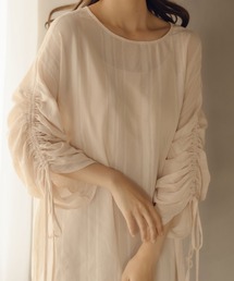 fupel（フぺル）の「2WAYシャーリングスリーブブラウス（シャツ/ブラウス）」