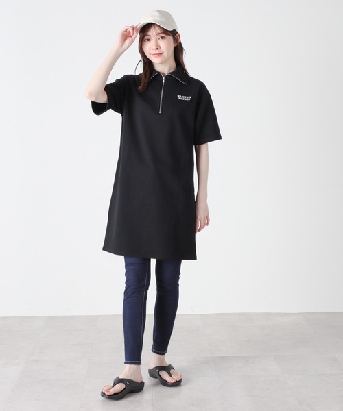 マスターバニーエディション　ワンピース　ハーフジップ　半袖　ブラック　原英莉花 COLLABORATION with PRO Vol.4 ERIKA HARA｜NEWS｜PEARLY GATES