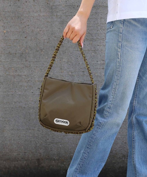 OUTDOOR PRODUCTS(アウトドアプロダクツ)の「OUTDOOR PRODUCTS/アウトドアプロダクツ half Moon Bag ハンドバッグ ワンハンドル(ハンドバッグ・メンズ・オレンジ/ブラック/カーキ・FREE)」の3枚目の写真