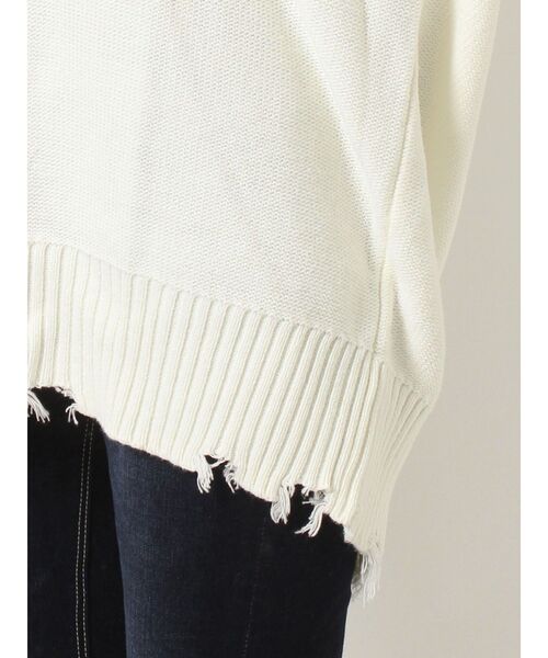 GYDA（ジェイダ）の「グラインダーVネックニットTOPS（ニット/セーター・レディース・チャコールグレー/ライトブルー/オフホワイト・FREE）」の22枚目の写真