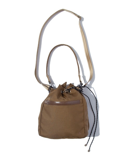 F/CE. （エフシーイー）の「F/CE./エフシーイー CORDURA FIRE RESISTANT DRAWSTRING BAG 巾着バック ナイロンバッグ（ショルダーバッグ・メンズ・ベージュ/グリーン/ブラック・FREE）」の16枚目の写真
