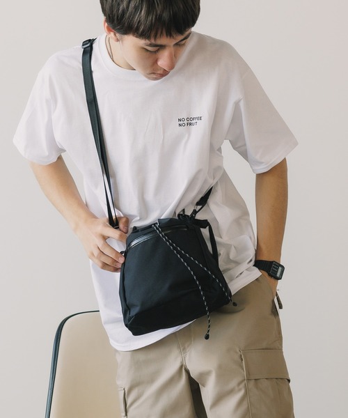 F/CE. （エフシーイー）の「F/CE./エフシーイー CORDURA FIRE RESISTANT DRAWSTRING BAG 巾着バック ナイロンバッグ（ショルダーバッグ・メンズ・ベージュ/グリーン/ブラック・FREE）」の15枚目の写真