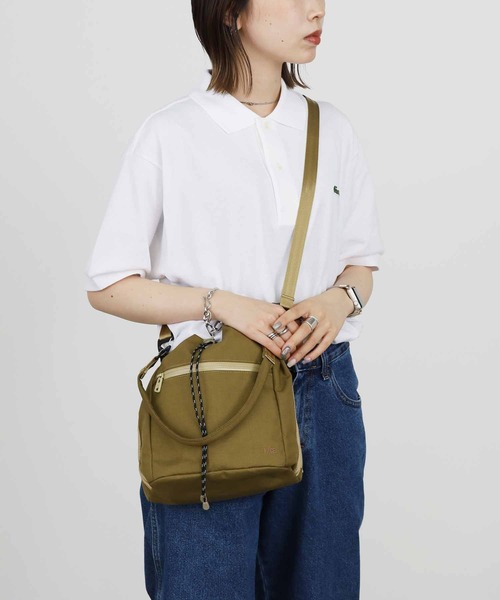 F/CE. （エフシーイー）の「F/CE./エフシーイー CORDURA FIRE RESISTANT DRAWSTRING BAG 巾着バック ナイロンバッグ（ショルダーバッグ・メンズ・ベージュ/グリーン/ブラック・FREE）」の17枚目の写真