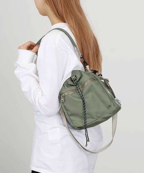 F/CE. （エフシーイー）の「F/CE./エフシーイー CORDURA FIRE RESISTANT DRAWSTRING BAG 巾着バック ナイロンバッグ（ショルダーバッグ・メンズ・ベージュ/グリーン/ブラック・FREE）」の19枚目の写真